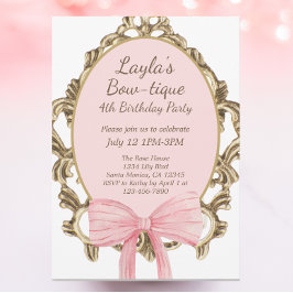 Convites Arco Rosa Vintage Boutique Princess Festa de anive