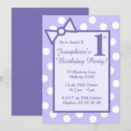 Convites arco roxo e Festa de aniversario de meninas para p