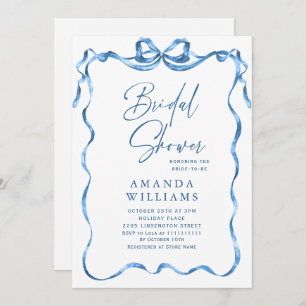 Convites Arco Simples e Azul com Chá de panela