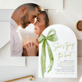 Convites Arco Verde Ela é Chá de panela de Arco de Casando