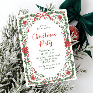 Convites Arco Vermelho de Natal Caprichoso e Divertido para