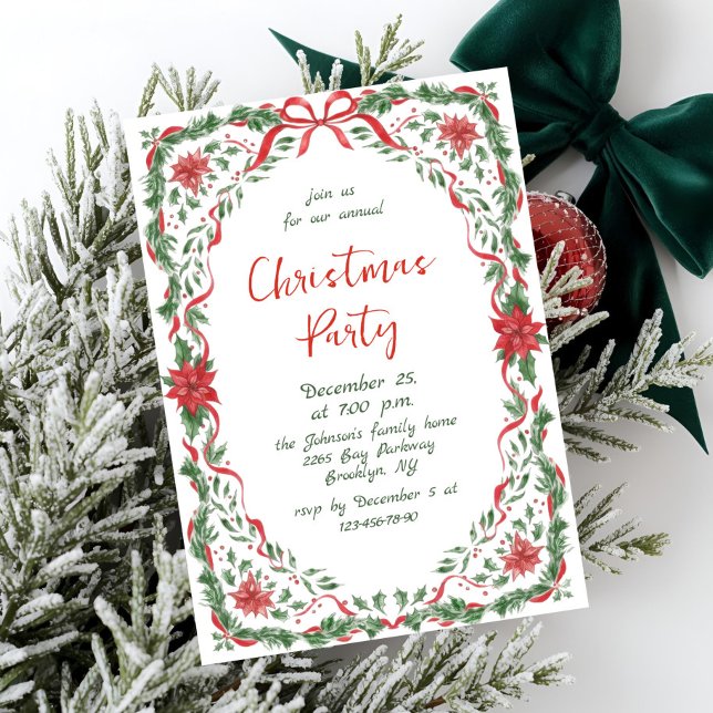 Convites Arco Vermelho de Natal Caprichoso e Divertido para (Criador carregado)