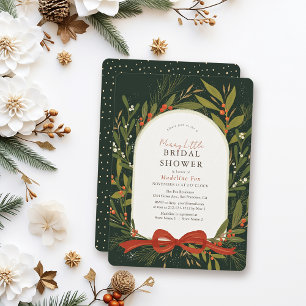 Convites Arco Vermelho Feliz Verde Chá de panela Pequeno