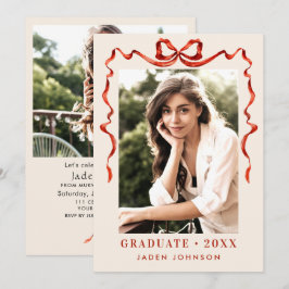 Convites Arco Vermelho Trendy Friso 2 Festa de formatura FO