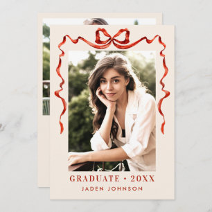 Convites Arco Vermelho Trendy Friso 2 Festa de formatura FO