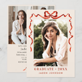 Convites Arco Vermelho Trendy Friso 4 Festa de formatura FO