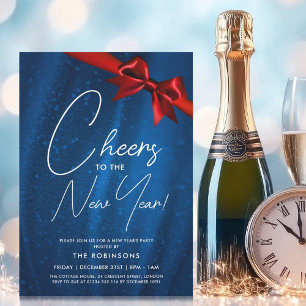 Convites ARCO Véspera de ano novo MODERN Marinho de sequênc