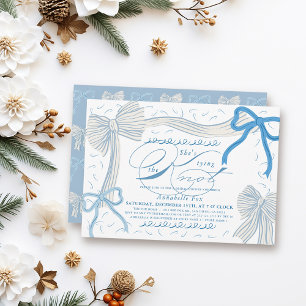 Convites Arcos azuis claros Ela é Chá de panela de Casando