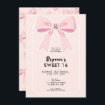 Convites Arcos cor-de-rosa Coquete Algodão Chic Sweet 16<br><div class="desc">Personalize isto para qualquer evento.</div>