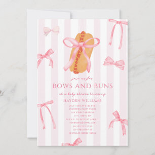 Convites Arcos e Bundas Bebê Q Cachorro-Quente Rosa Churras