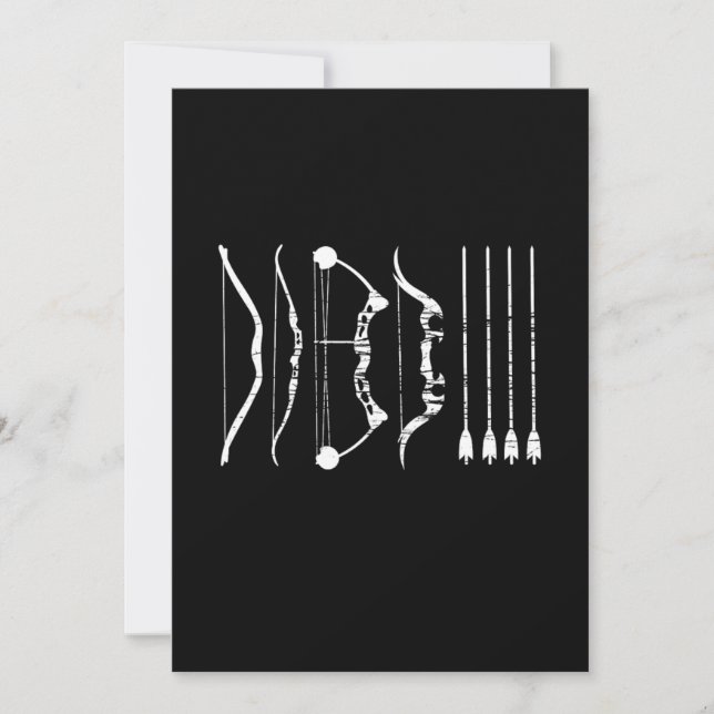 Convites Arcos Tipos Arrow Archery Bowman Fotografando Arch (Frente)