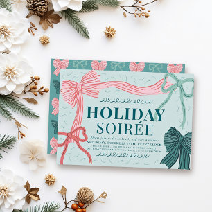 Convites Arcos Verdes e Verdes, Natal Verde Soirée