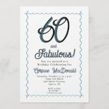 Arctic Blue Sixty and Fabulous 60th Birthday Party