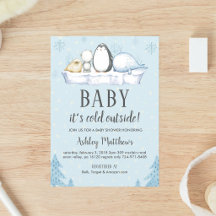 Arctic Winter Baby Shower with Woodland Animals