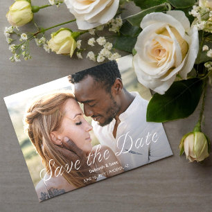 Convites Ardent Romance Foto Casamento Salvar Data