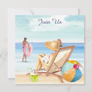 Convites *~* Areia do Mar Sol Praia AR29 Genérico QUALQUER 