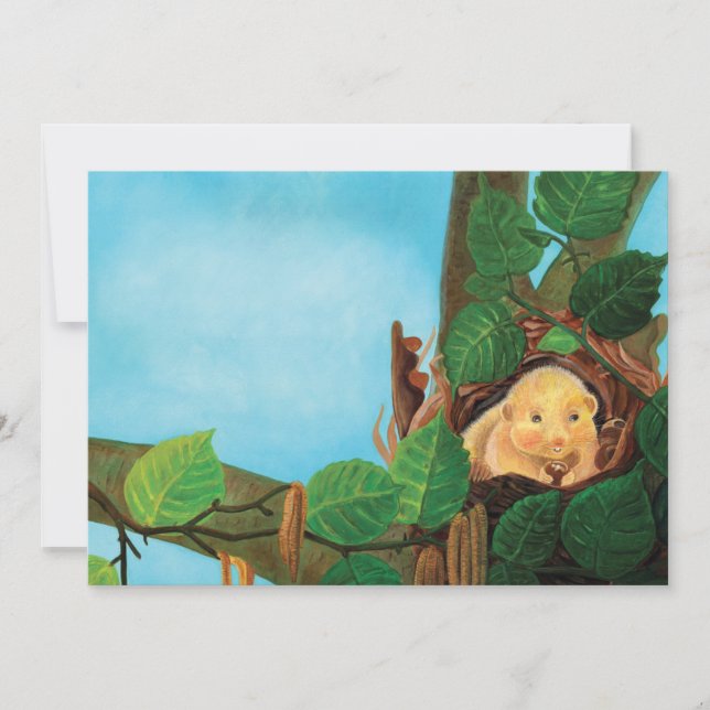 Convites Arganaz leital comendo avelã  (Frente)