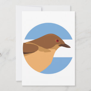 Convites Argentina Red Ovenbird Argentino Animal