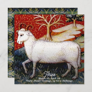 Convites Aria a Festa de aniversário do Ram Zodiac Sinal