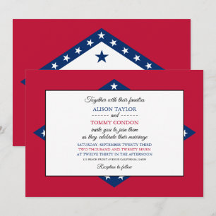Convites Arkansan Flag, Flag of Arkansas Wedding