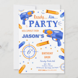 Convites Arma Azul e Laranja