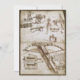Convites Arma de Besta Gigante de Leonardo da Vinci