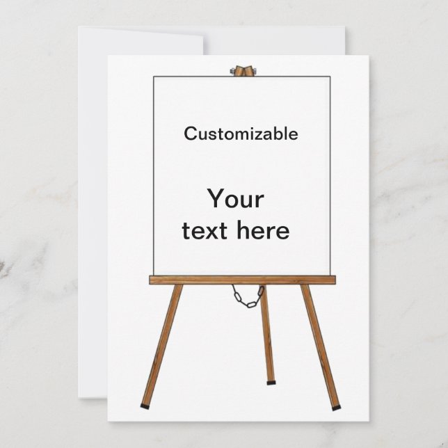 Convites Armação de madeira da leitura e da exposição (Frente)