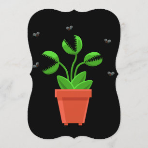 Convites armadilha da mosca do venus do Dia das Bruxas