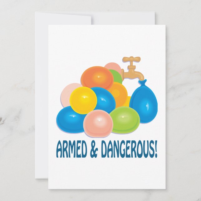 Convites Armado e perigoso (Frente)