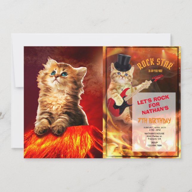 Convites Armageddon cat (Frente)