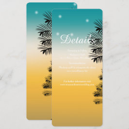 Convites Armamento de Árvore Solar de Praia Tropical