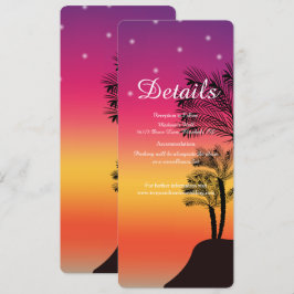 Convites Armamento de Árvore Solar de Praia Tropical