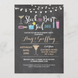 Convites Armazene o chá do casal da vertente do bar & da