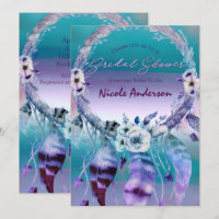 Arocatcher de sonho roxo e azul Boho Chuveiro de N