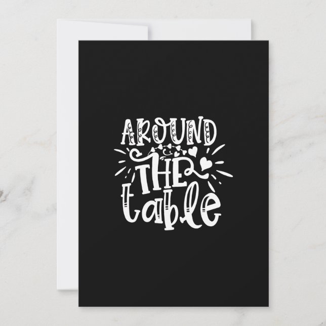 Convites around the table (Frente)