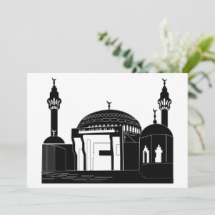 Convites Arquitetura de Mesquita Minimalista Arte Linha
