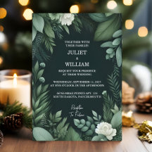 Arranjar Casamento Verde Escuro da Planta Floresta