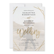 Arranjo de fotos simples com quadro de ouro modern