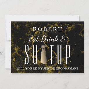 Convites Arrume-se Você será meu padrinho?