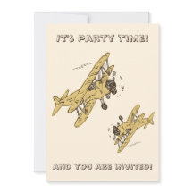 Art Deco Bi-planes - Horário do Partido Amarelo +
