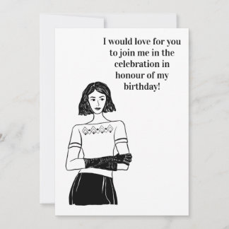 Convites Art deco birthday invitation 