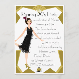 Convites Art Deco Doll