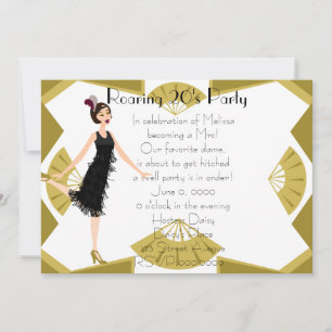 Convites Art Deco Doll