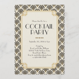 Convites Art Deco Fans Cocktail Party 3