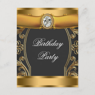 Convites Art Deco Festa de aniversário