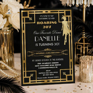 Convites Art Deco Grande Gatsby Rugindo Anos 20 30º Anivers