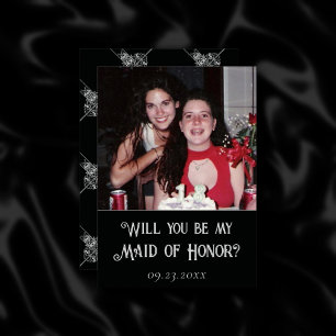 Convites Art Deco Nouveau   Pergunta Fotográfica Burgundy 