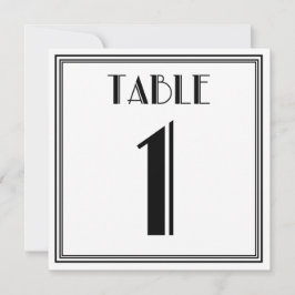 Convites Art Deco Quadro Número 1