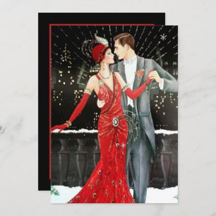 Convites art deco retro vintage