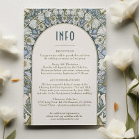 Art Nouveau Informações De Casamento Inserir Vinta